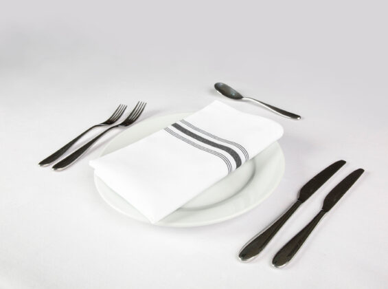 Bistro Style Black Stripe Napkin