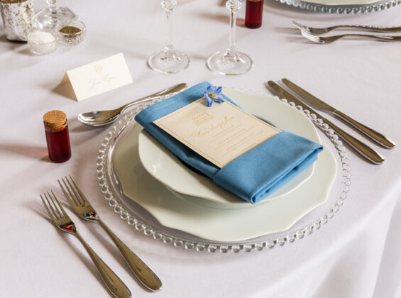 Glacier Blue napkin