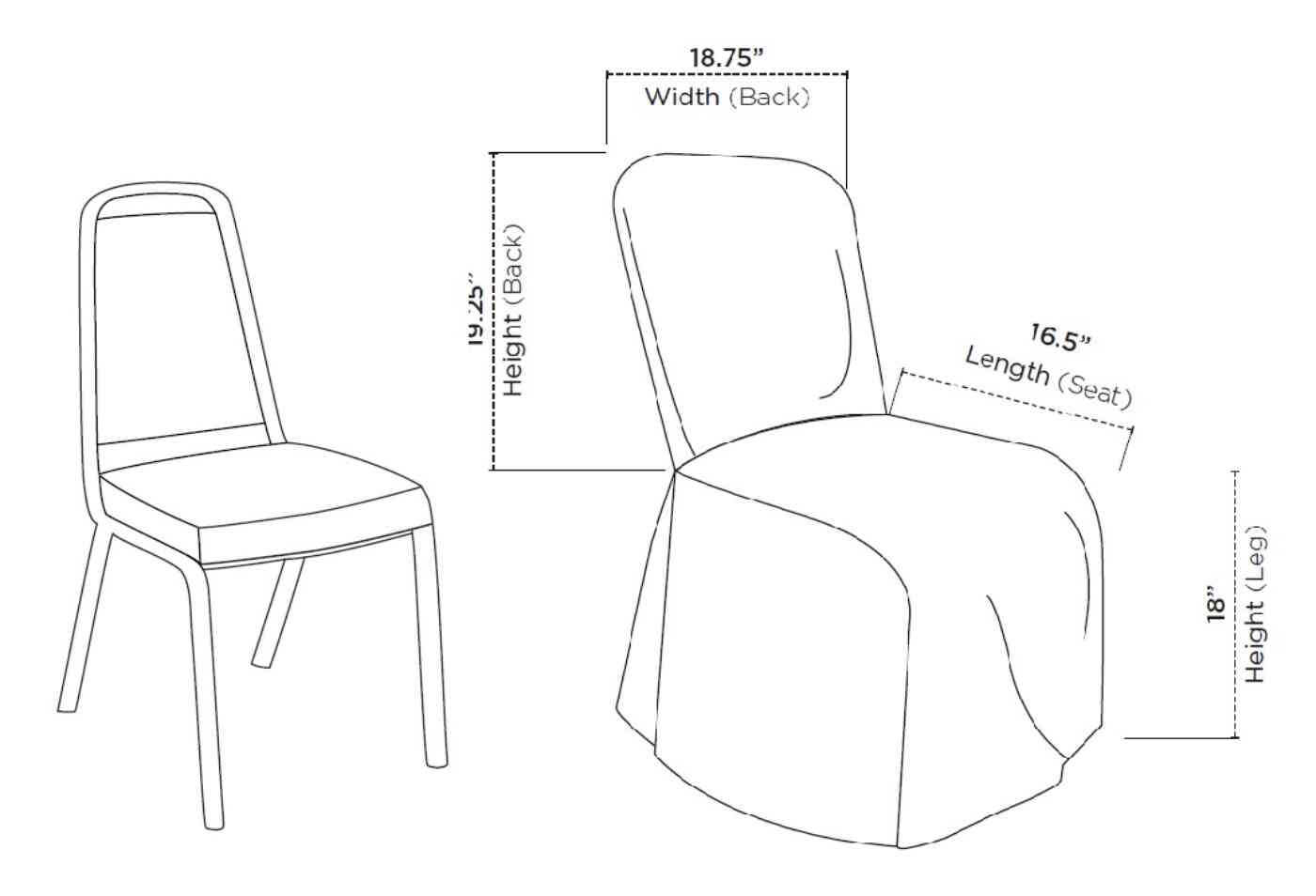 Metal Frame Chair Cover